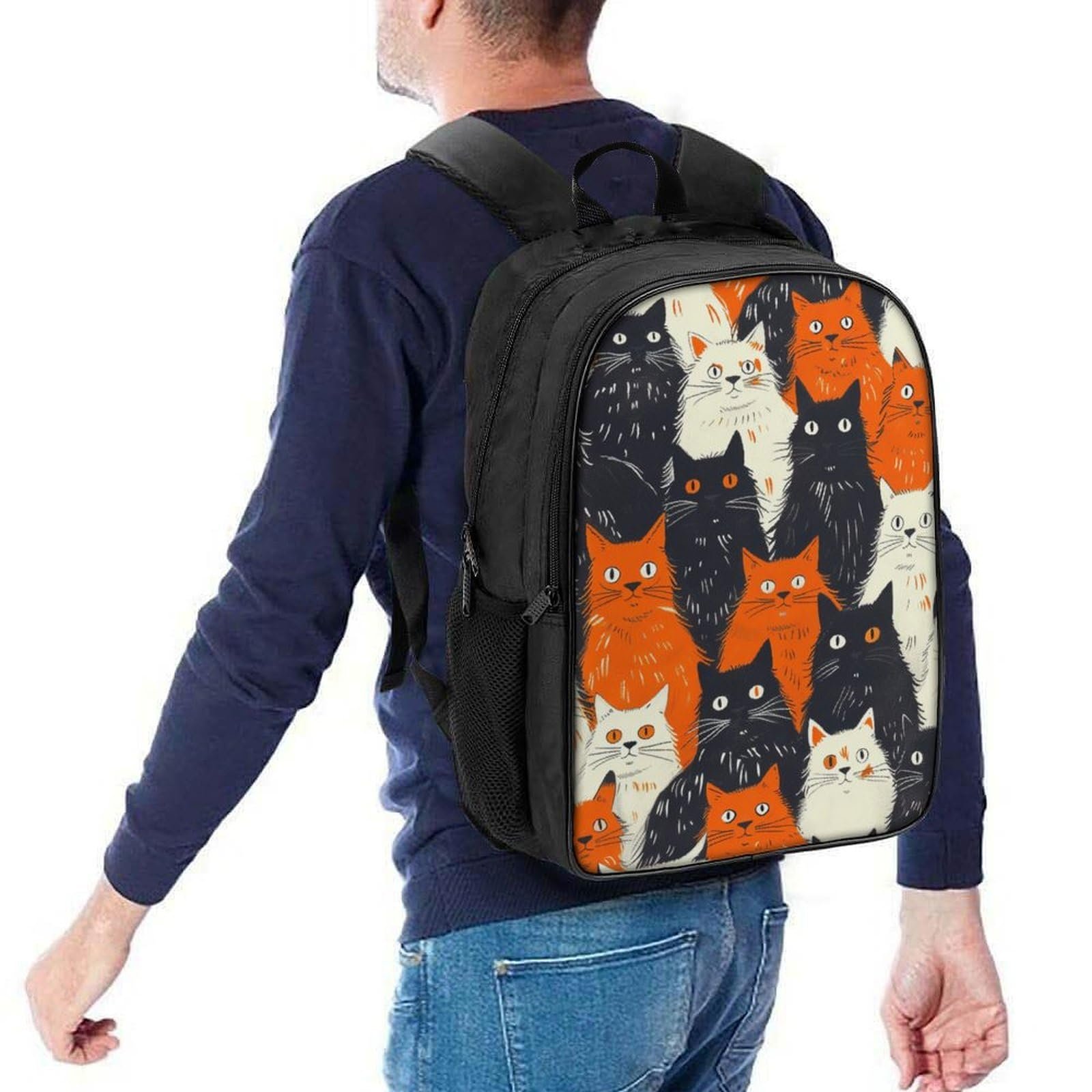Рюкзак FPAKAKIIE Cat школьный 40x28x16см, фото №5