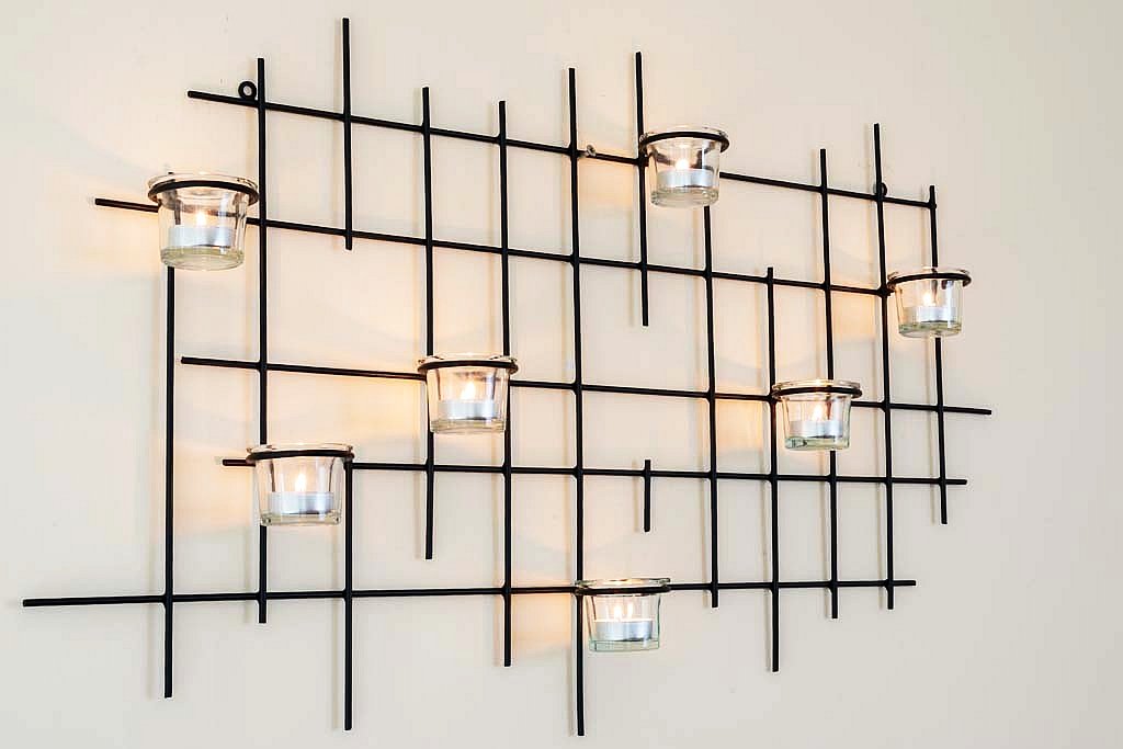 Настенный подсвечник 7XXL Candelabra 83 см Металлический Черный, фото №4