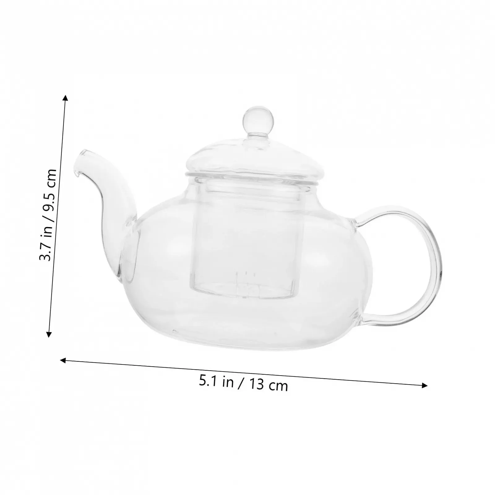 Чайник-заварник FUNNETOYU Скляний Зручна Ручка для Легкого Використання та Транспортування, фото №3