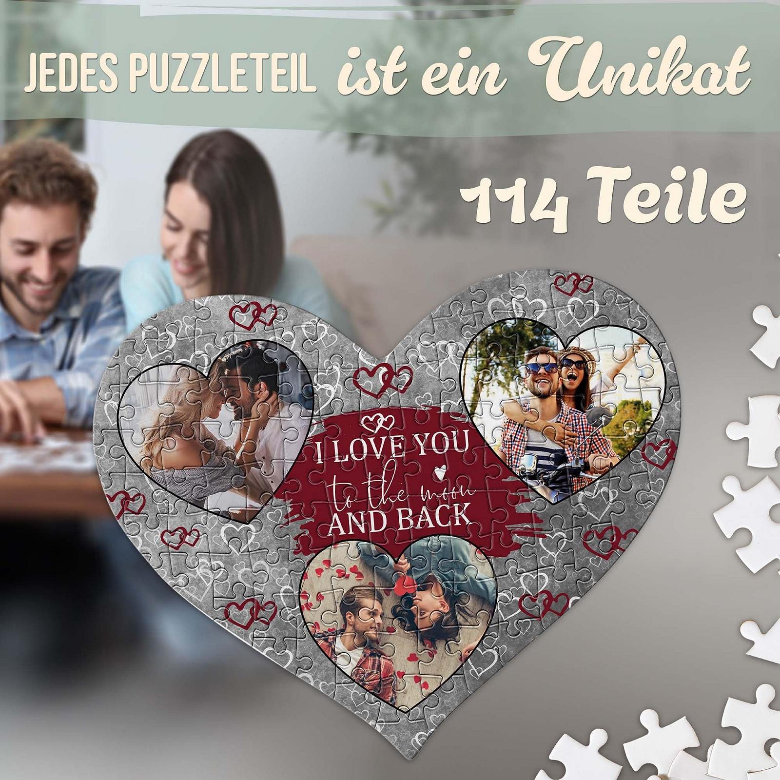 Пазл PR Print Royal DIY Photo Puzzle I Love You Сердце 63 элемента с металлической коробкой, фото №5