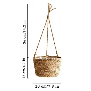 Підвісний кошик для рослин Бавовняна мотузка synthetic.ua - Фото 1