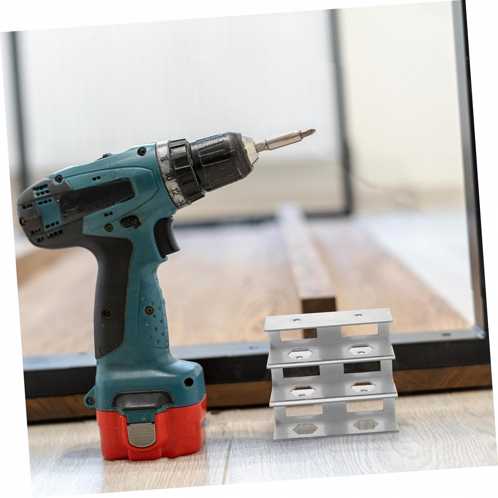 Держатель для ноутбука Металлический Набор 3 шт. Подстольный Прочный Полка для ноутбука Под стол Экономия места Легкая сборка для офиса и дома, фото №6