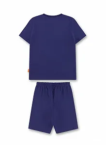 Пижама Sanetta для мальчиков Шорты Синий synthetic.ua - Фото 1