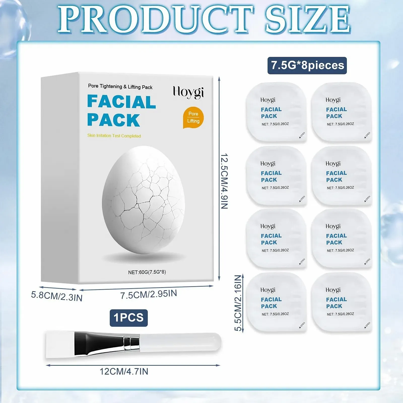 Маска для обличчя Zombie (8 шт.) Зволоження, проти зморшок, очищення та освітлення, фото №2