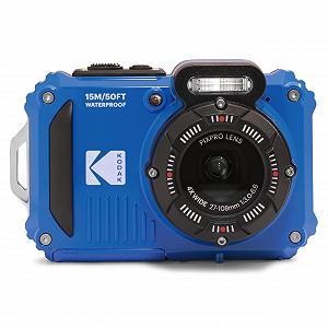 Цифровой фотоаппарат KODAK Pixpro WPZ2 Компактный 16 Мп, Водонепроницаемый до 15 м, Ударопрочный, Видео 720p, LCD Экран 2.7 - Li-ion Аккумулятор, Синий - Фото 1