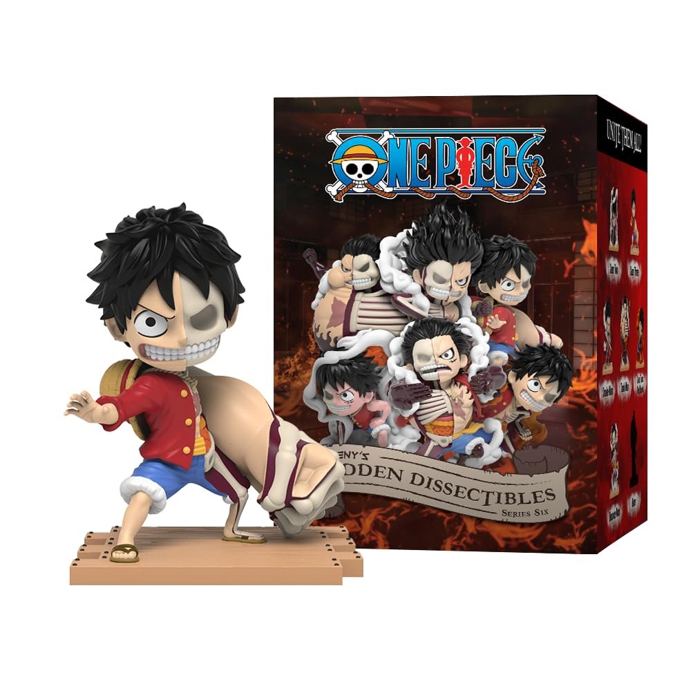 Фигурка Mighty Jaxx Freeny's Hidden Dissectibles: One Piece Series 6 (Luffy Gears) | Сюрпризный бокс с коллекционными фигурками | Контейнер с 6 персонажами, фото №4