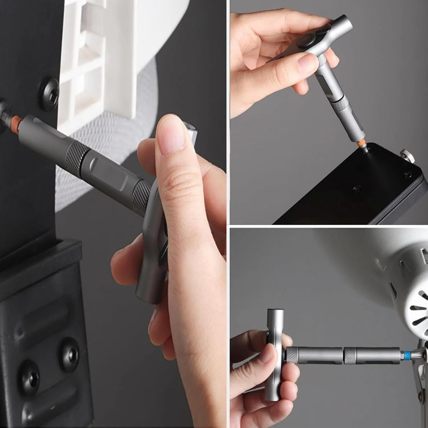 Набір магнітних викруток 24 в 1 з тріскачкою та знімною ручкою для дому та електроніки, фото №4