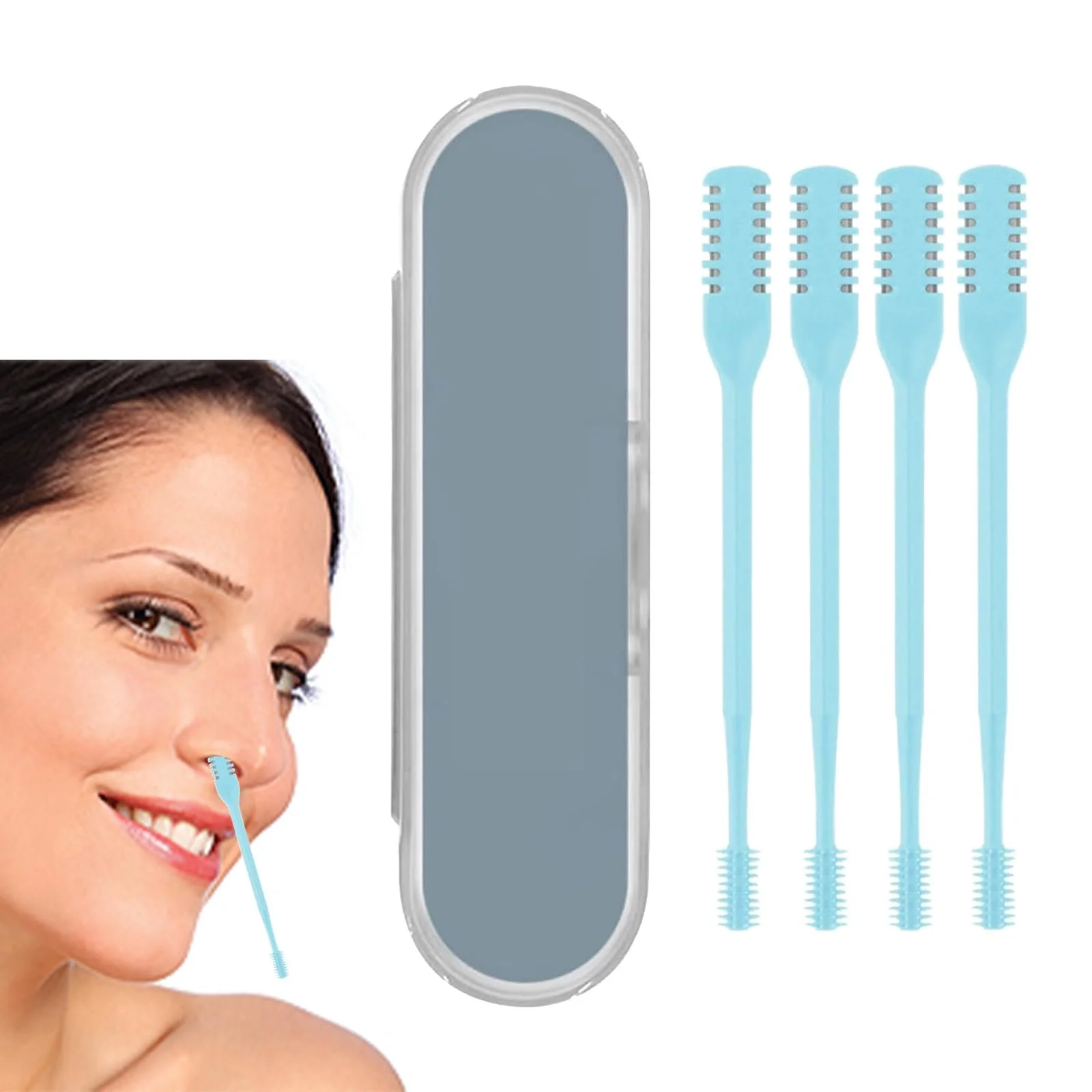 Тример для носа Double-Sided Nose Hair Knife з 360° обертанням, фото №1