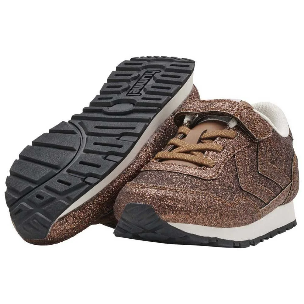 Кроссовки hummel Reflex Glitter для девочек, эластичные шнурки, фото №5