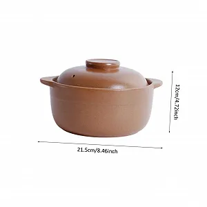 Кастрюля SOLUSTRE Ceramic с крышкой термостойкая эргономичная synthetic.ua - Фото 1