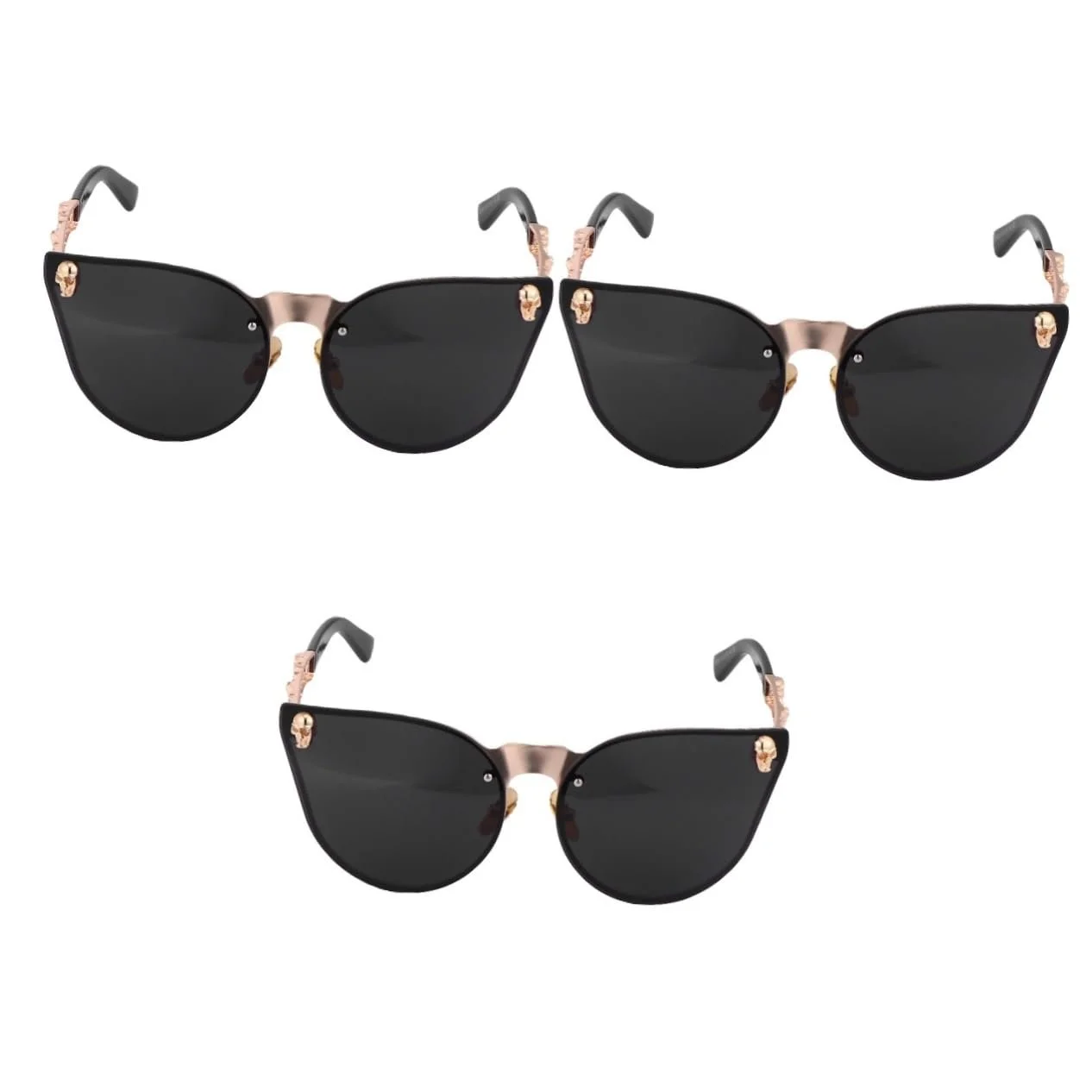 Сонцезахисні окуляри Packove 3 шт Модні Жіночі Для Пляжу Ретро UV-захист, фото №1