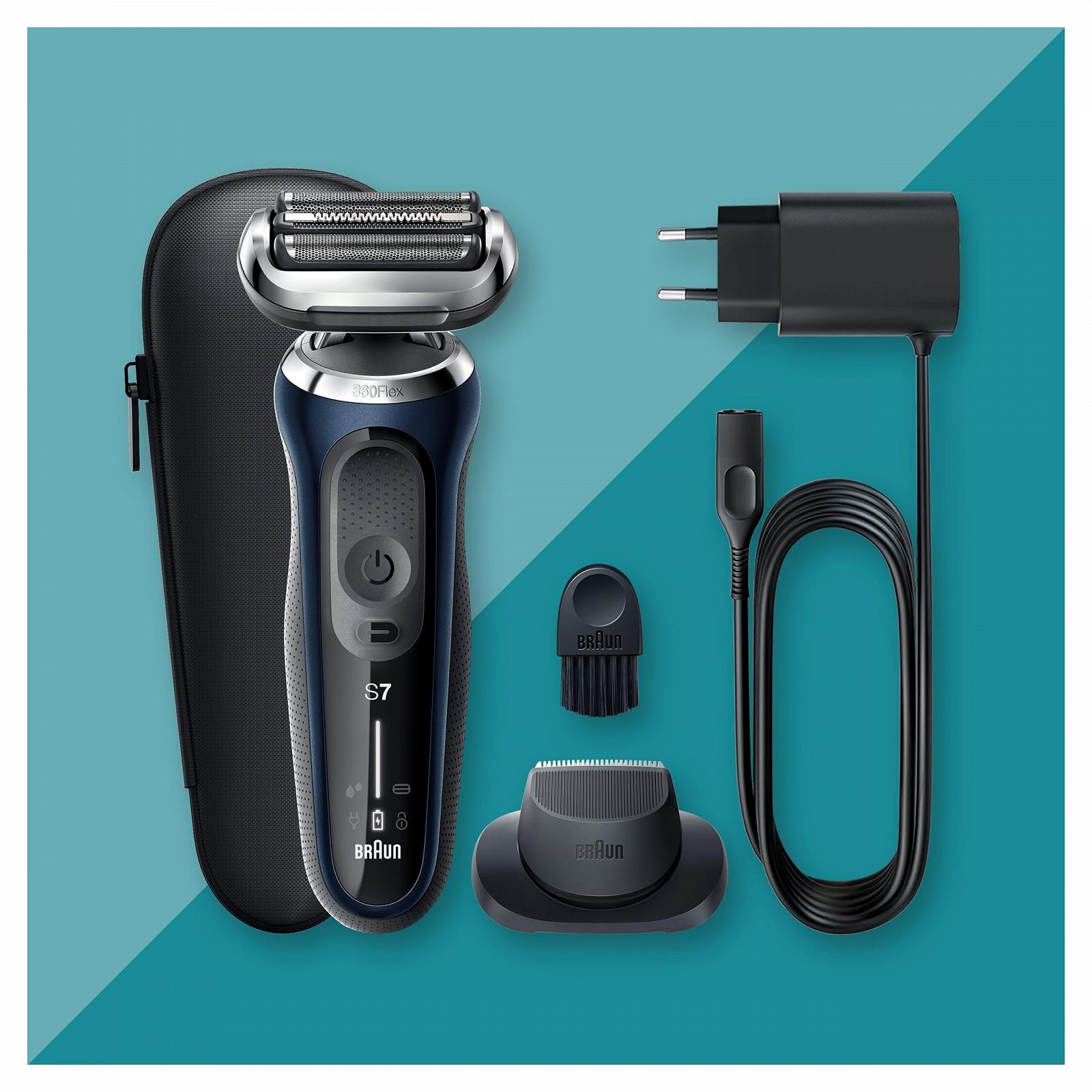 Електробритва Braun Series 7 71-B1200s 360° Flex із прецизійним тримером вологе та сухе гоління Blue, фото №7 Електробритва Braun Series 7 71-B1200s 360° Flex із прецизійним тримером вологе та сухе гоління Blue, фото №7