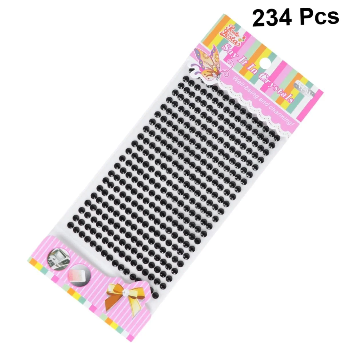 Стрази FRCOLOR Самоклеючі 702 шт Чорний, фото №2