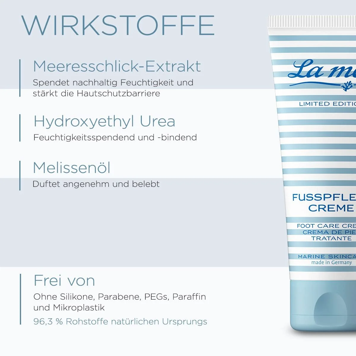Крем для ног La mer Marine Breeze увлажняющий с ароматом мелиссы 75 мл, фото №2