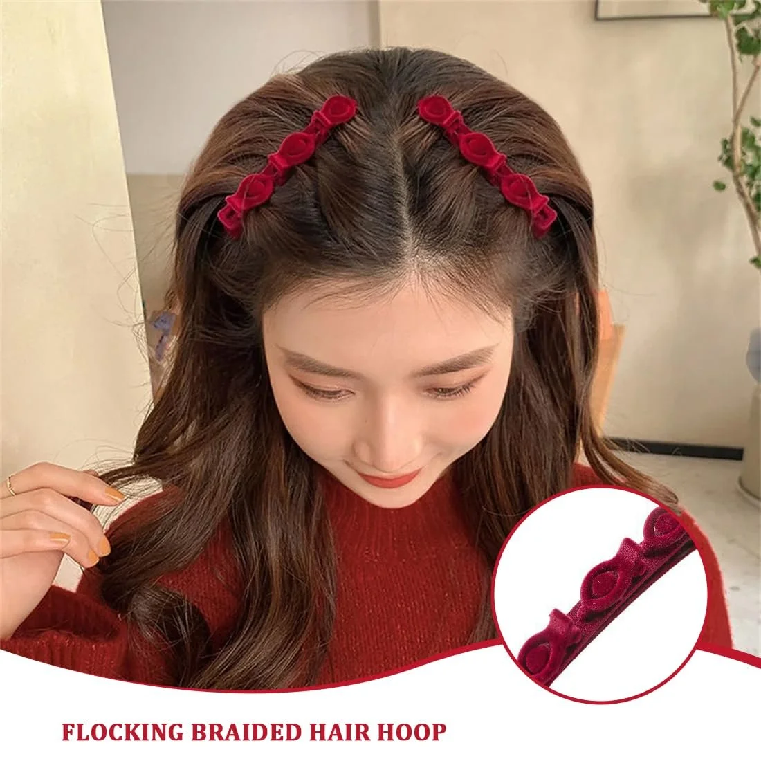 Набір Обруч на Голову з Затискачамиручування, 2 шт., фото №6 Набір Обруч на Голову з Затискачамиручування, 2 шт., фото №6