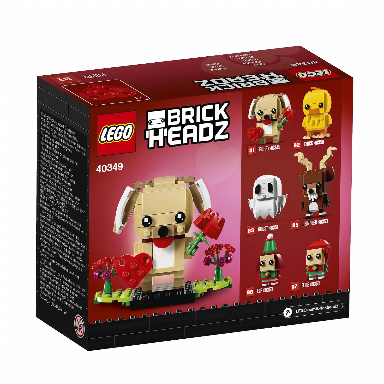 Конструктор Lego Brickheadz 40349 Valentine's Day Puppy, фото №8 Конструктор Lego Brickheadz 40349 Valentine's Day Puppy, фото №8