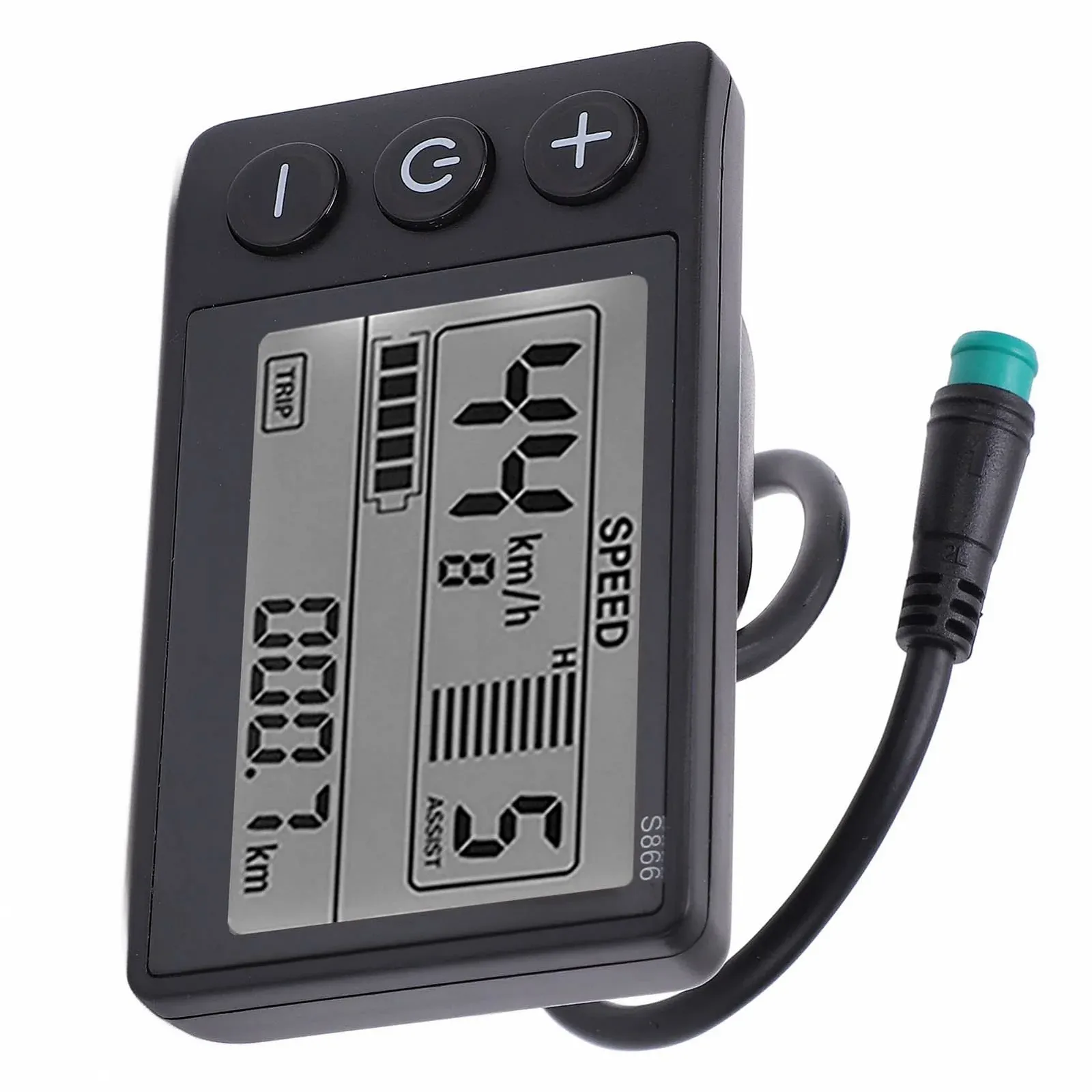 Контрольная панель S866 LCD 24 В 36 В 48 В USB Black, фото №6