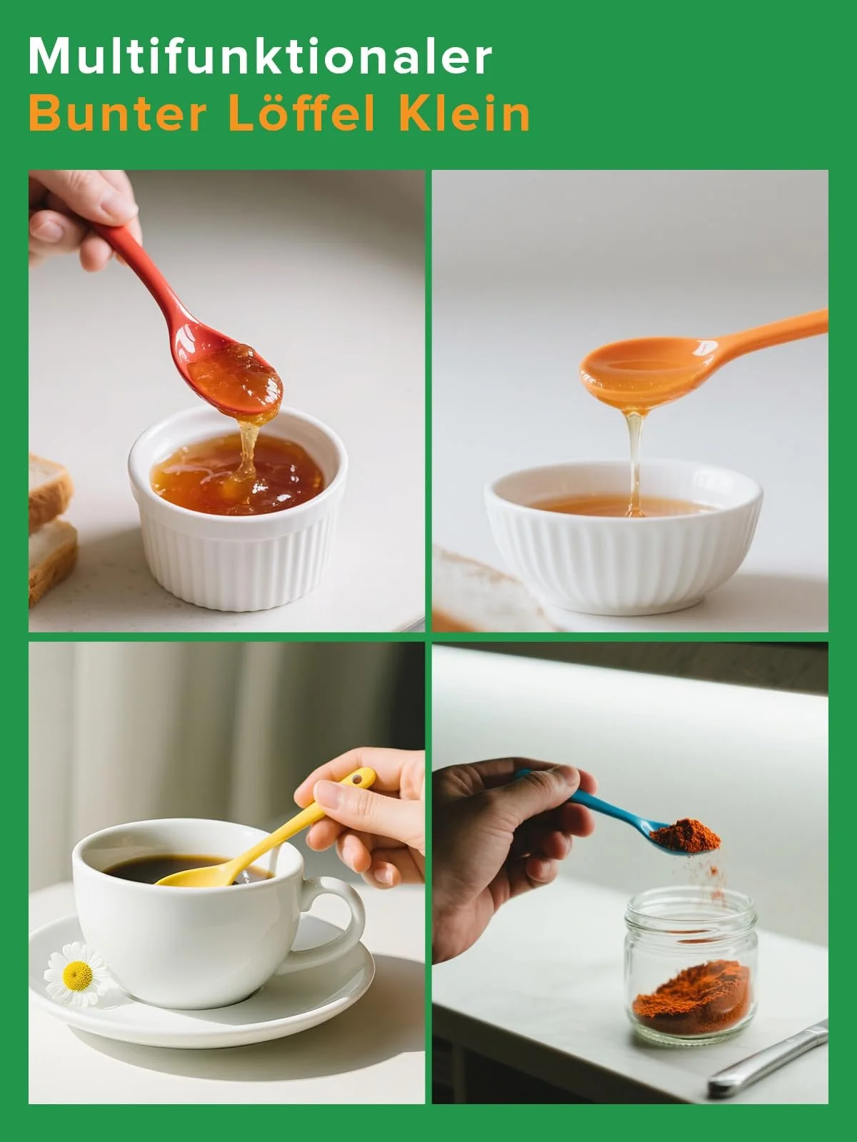 Ложка  порцелянова різнокольорова 12 cm, набір 12 штук, фото №7