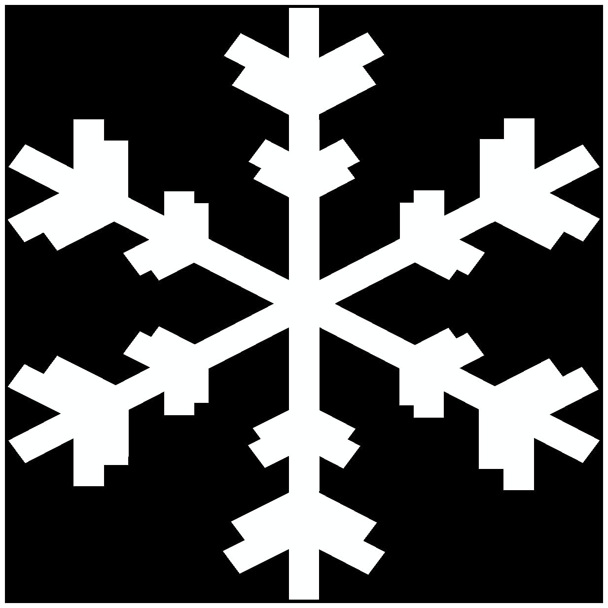 Наклейка на стіну Ice Crystal 4 25 x 25 см Біла, фото №1