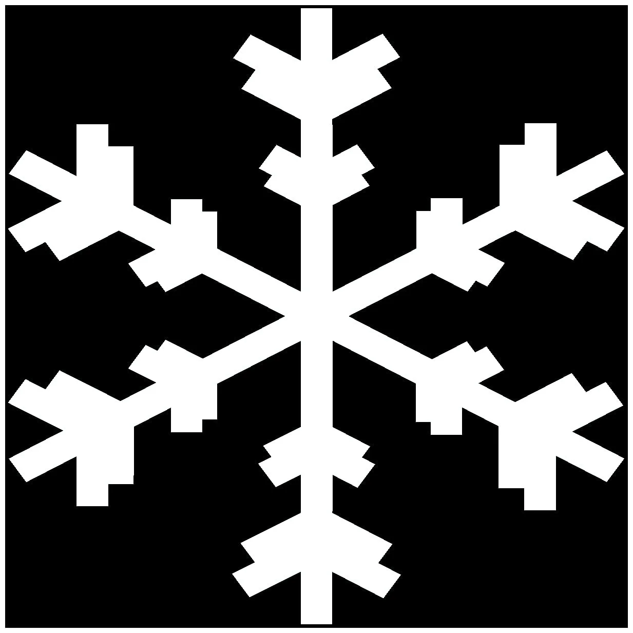 Наклейка на стену Ice Crystal 4 25 x 25 см Белая, фото №1