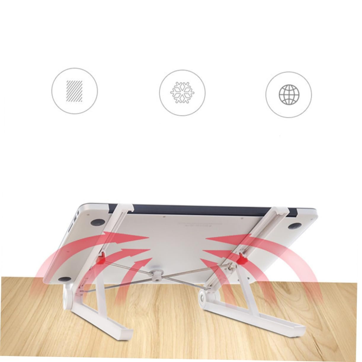 Підставка для ноутбука NUOBESTY Складна портативна вентильована ергономічна, фото №3 Підставка для ноутбука NUOBESTY Складна портативна вентильована ергономічна, фото №3