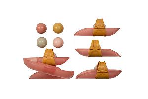 Игрушка для ванны Little Dutch Конструктор для ванны с шариками Розовый - Фото 1