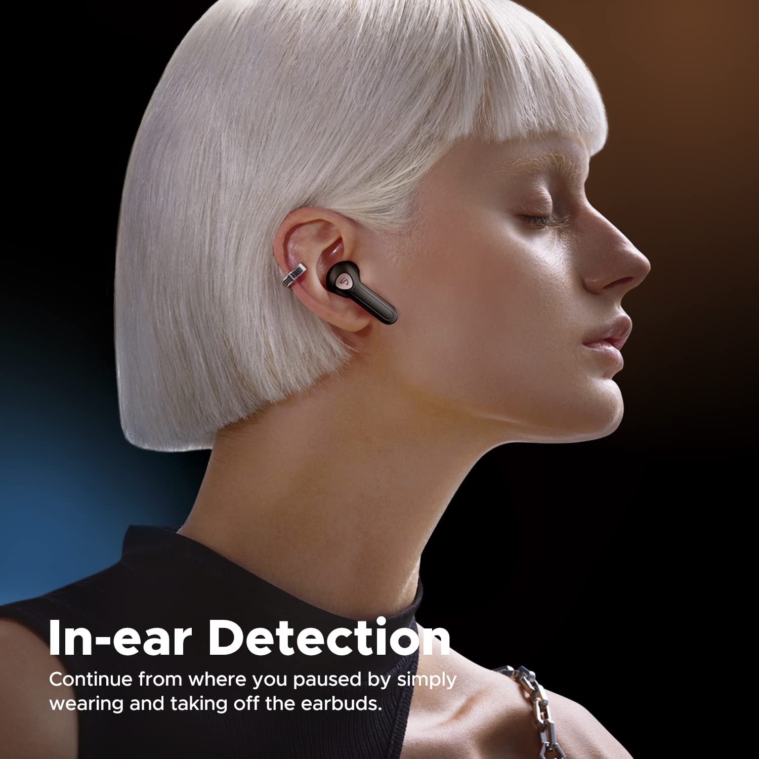 Навушники SoundPEATS Air3 Deluxe HS Bluetooth 5.3 з LDAC Hi-Res Audio напіввставні з мікрофоном ENC драйвер 14.2 мм виявлення у вусі ігровий режим керування через додаток 20 годин, фото №6