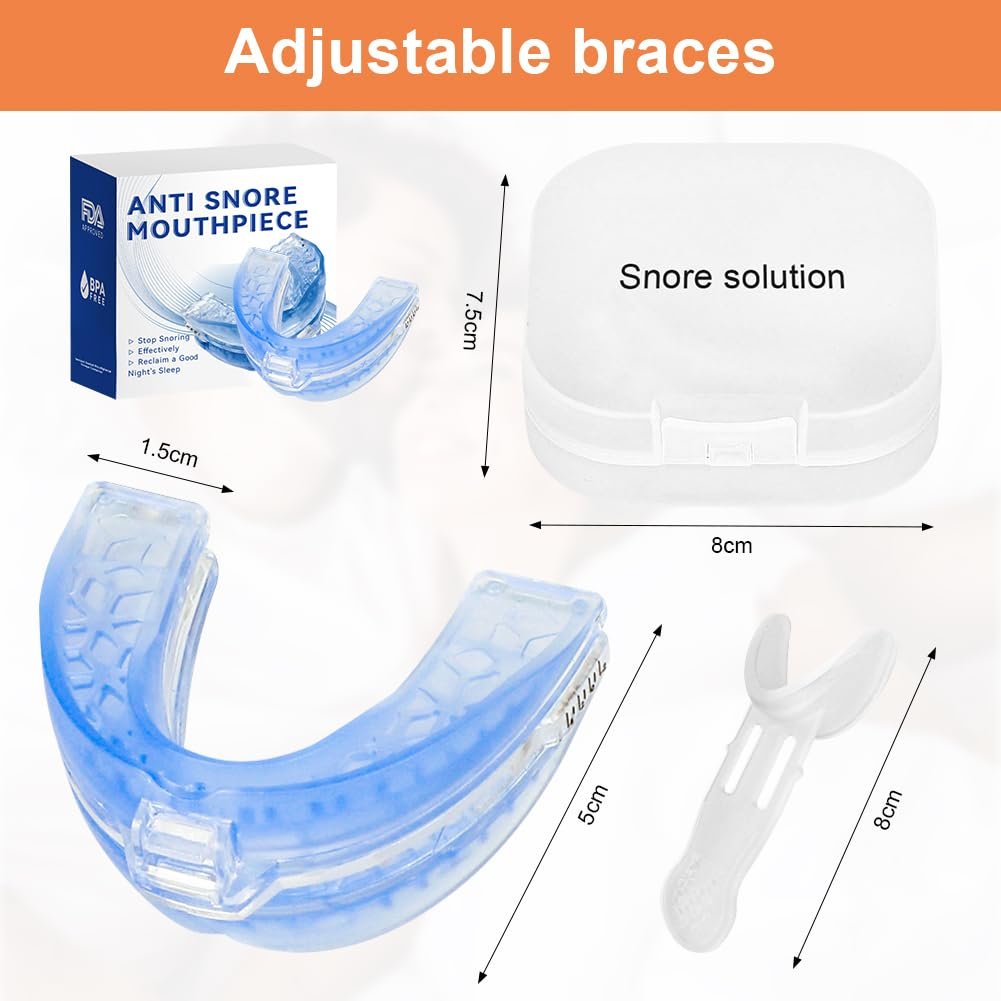 Капа від хропіння з вушними затичками Стопер для чоловіків і жінок, фото №6