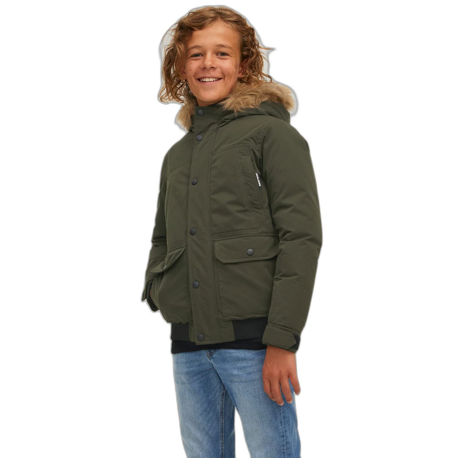 Парка JACK & JONES Для хлопчиків З капюшоном, фото №3 Парка JACK & JONES Для хлопчиків З капюшоном, фото №3