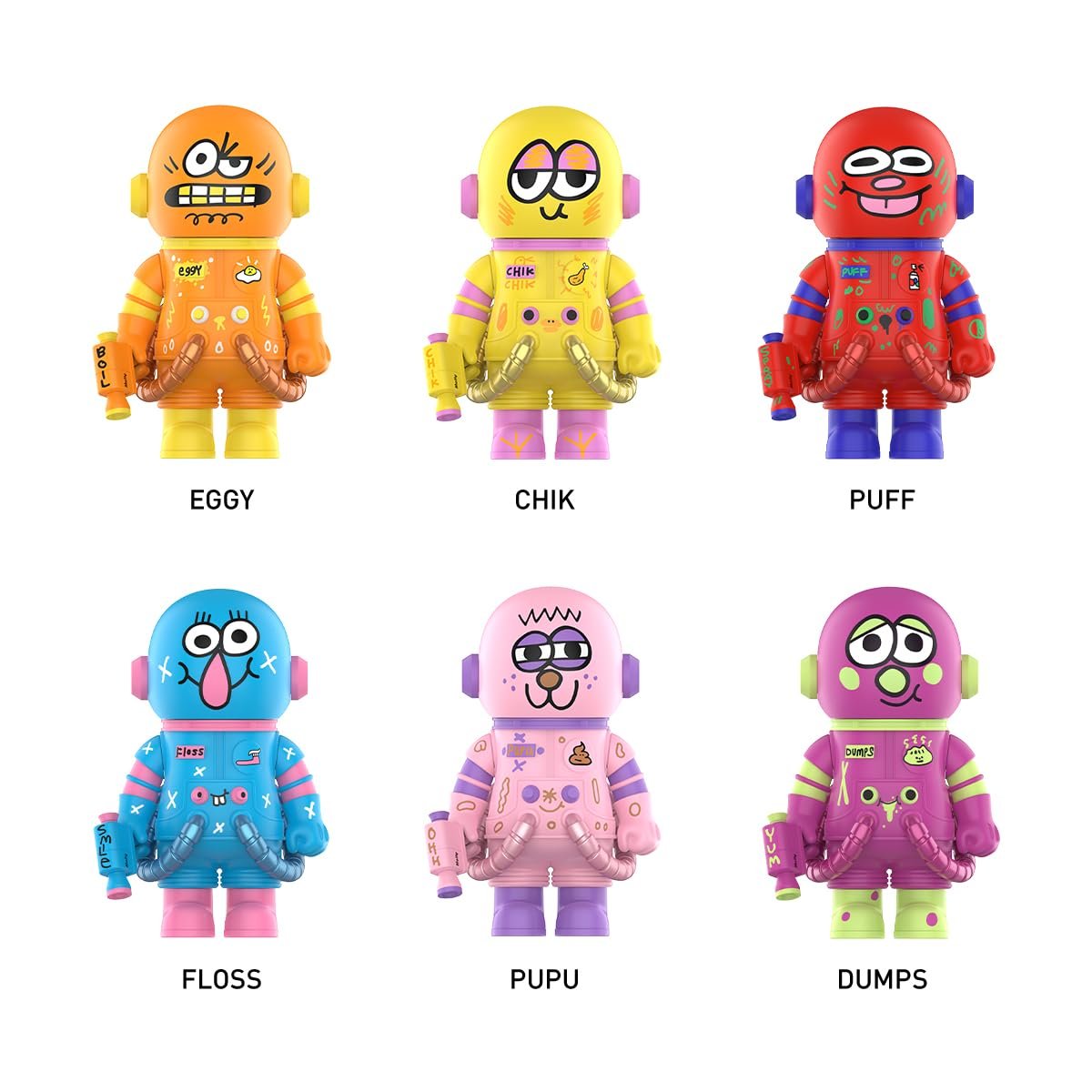 Фигурка POP MART Mega Space Molly 400% серии Jon Burgerman Space Cadets, фото №5