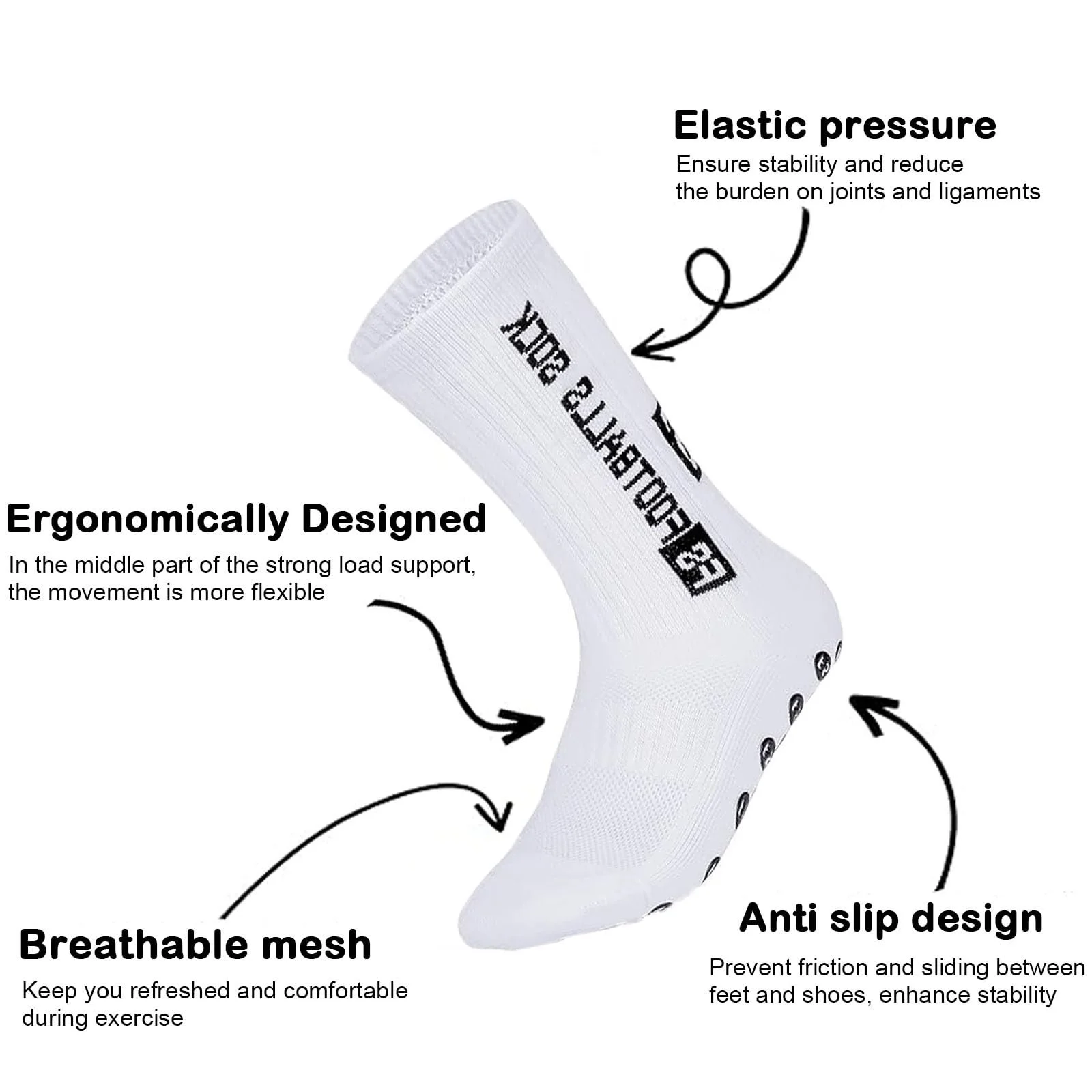 Футбольные носки Универсальные 6 пар 38-45, фото №5