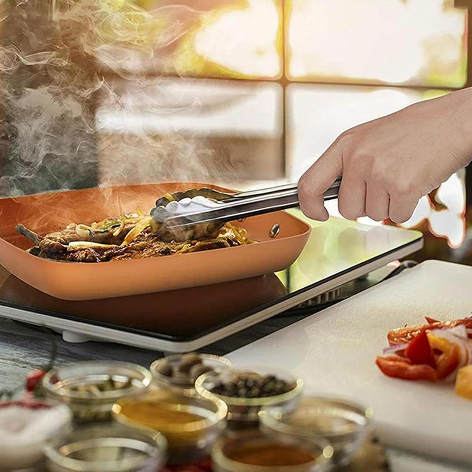 Сковорода Depisuta 24 см Непригарна Алюмінієво-мідна Індукційна з Довгою Ручкою, фото №3 Сковорода Depisuta 24 см Непригарна Алюмінієво-мідна Індукційна з Довгою Ручкою, фото №3