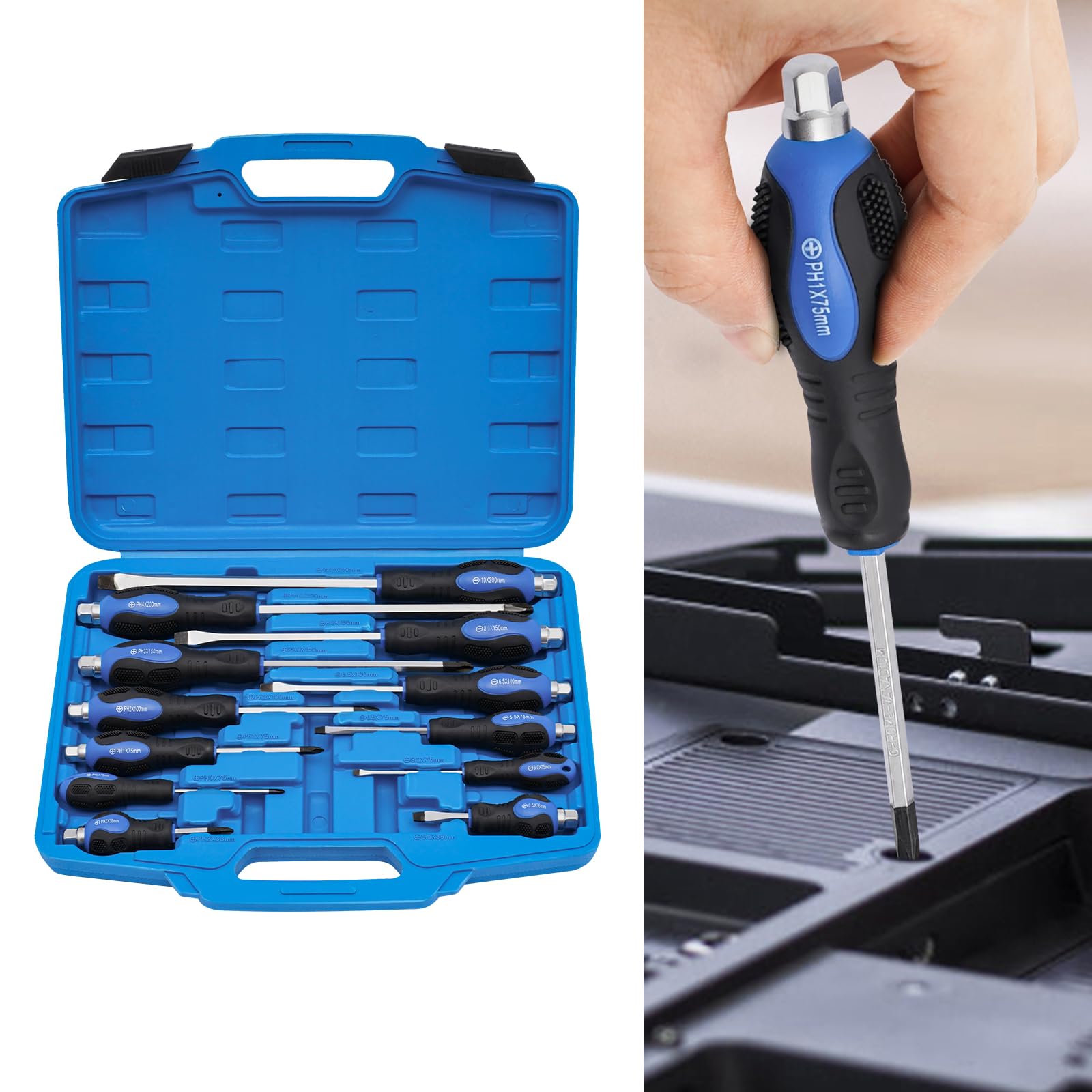 Набір викруток Magnetic 12 шт. 6 Phillips і 6 Slotted, фото №1 Набір викруток Magnetic 12 шт. 6 Phillips і 6 Slotted, фото №1