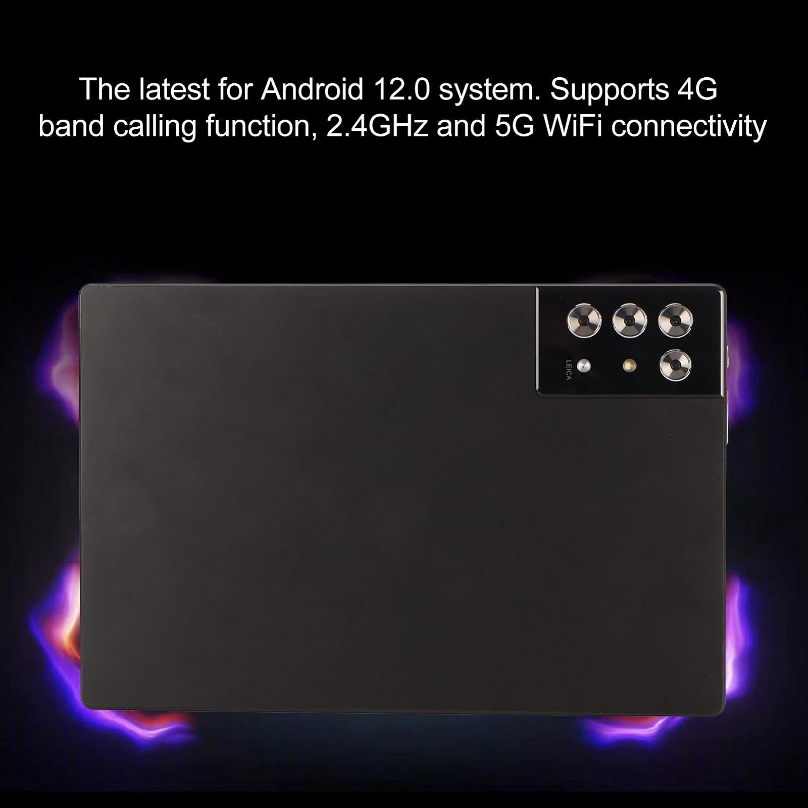 Планшет Plyisty Android 12 10.1 дюймов 1960 X 1080 FHD MT6755 Octa-CPU 8GB RAM+256GB ROM 2.4G 5G Dual Band WiFi 8MP+16MP 7000MAH (черный), фото №3