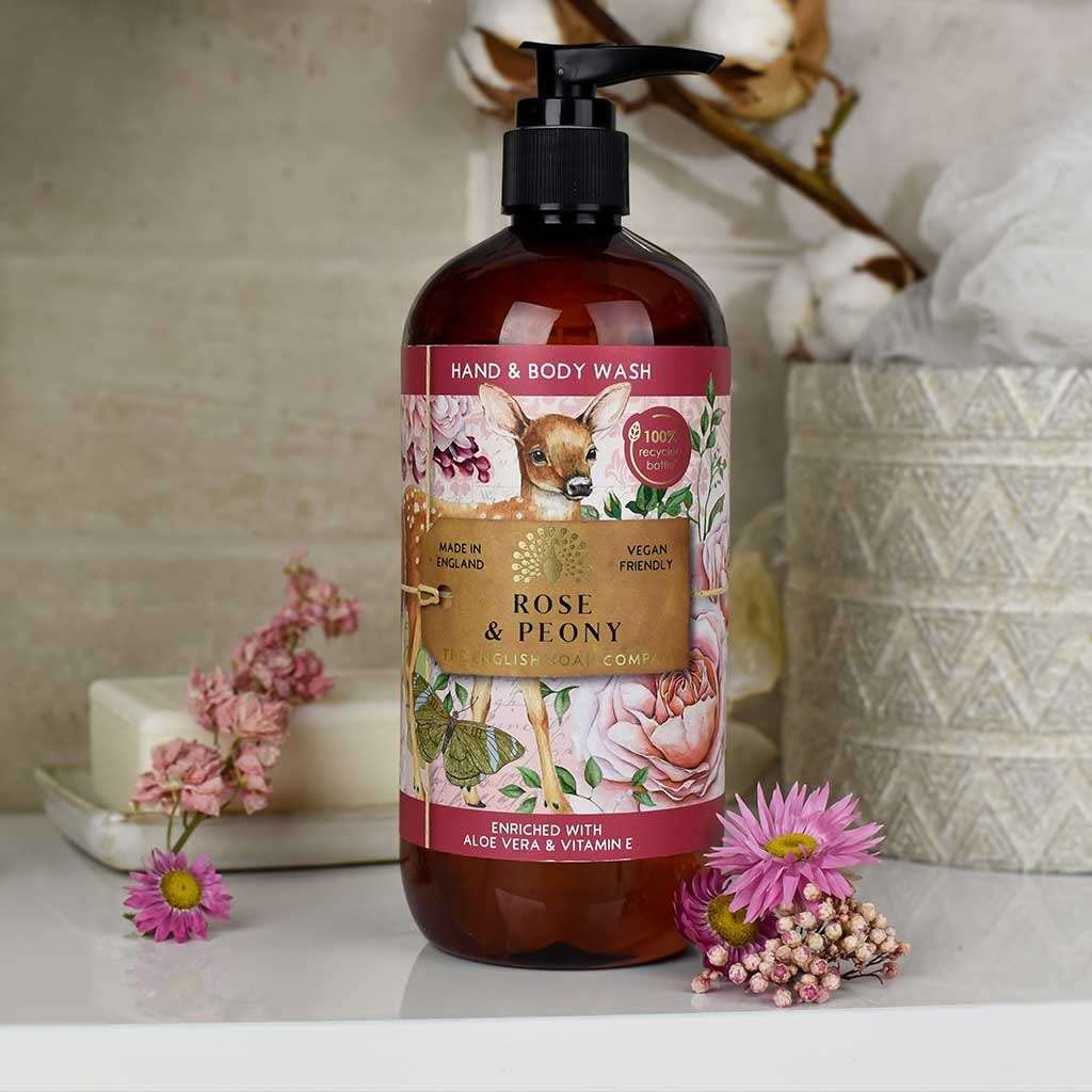 Гель для миття рук та тіла The English Soap Company Rose & Peony 500 мл, фото №2 Гель для миття рук та тіла The English Soap Company Rose & Peony 500 мл, фото №2
