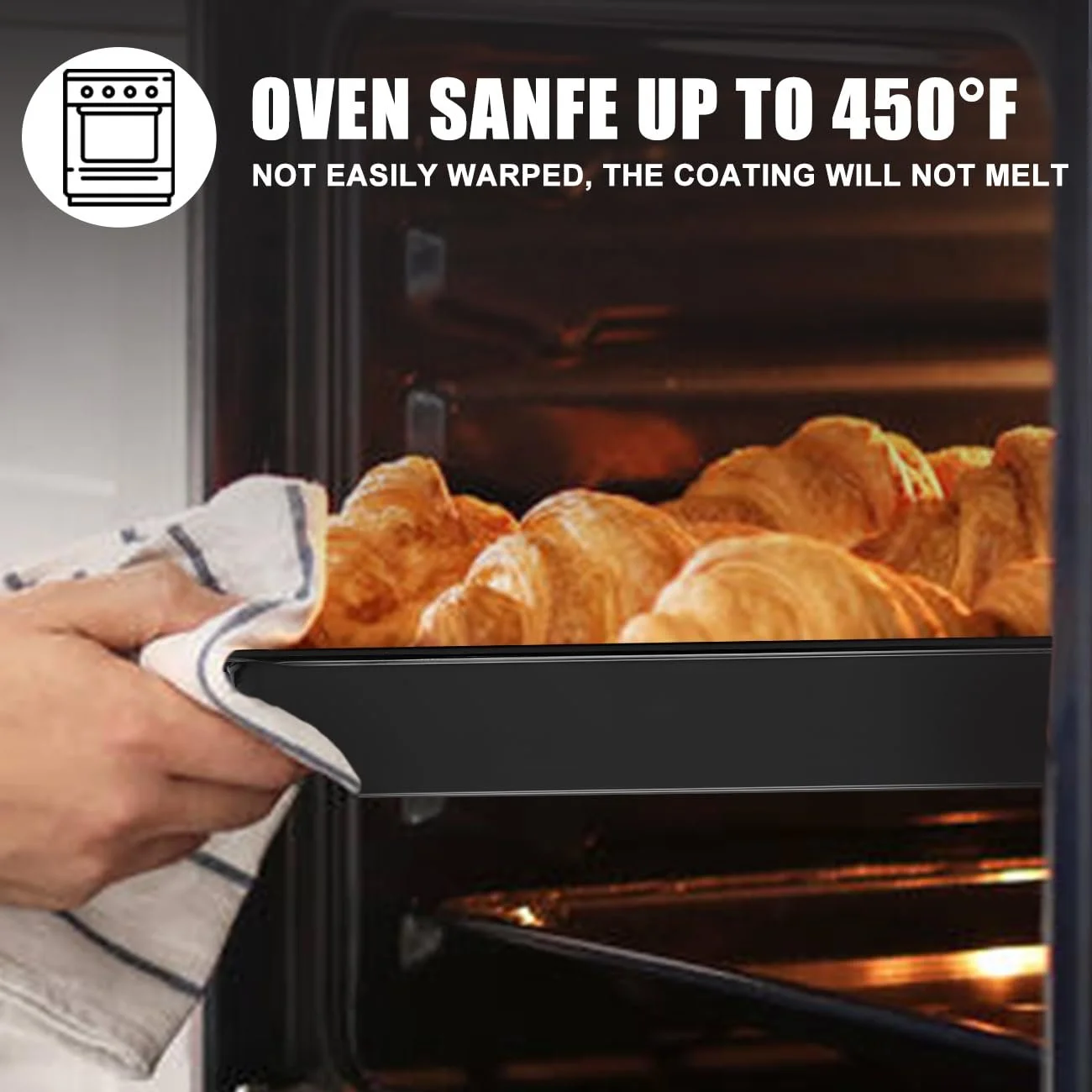 Форма для запекания прямоугольная эмалированная антипригарная 35 x 25 x 6 см белая, фото №5 Форма для запекания прямоугольная эмалированная антипригарная 35 x 25 x 6 см белая, фото №5