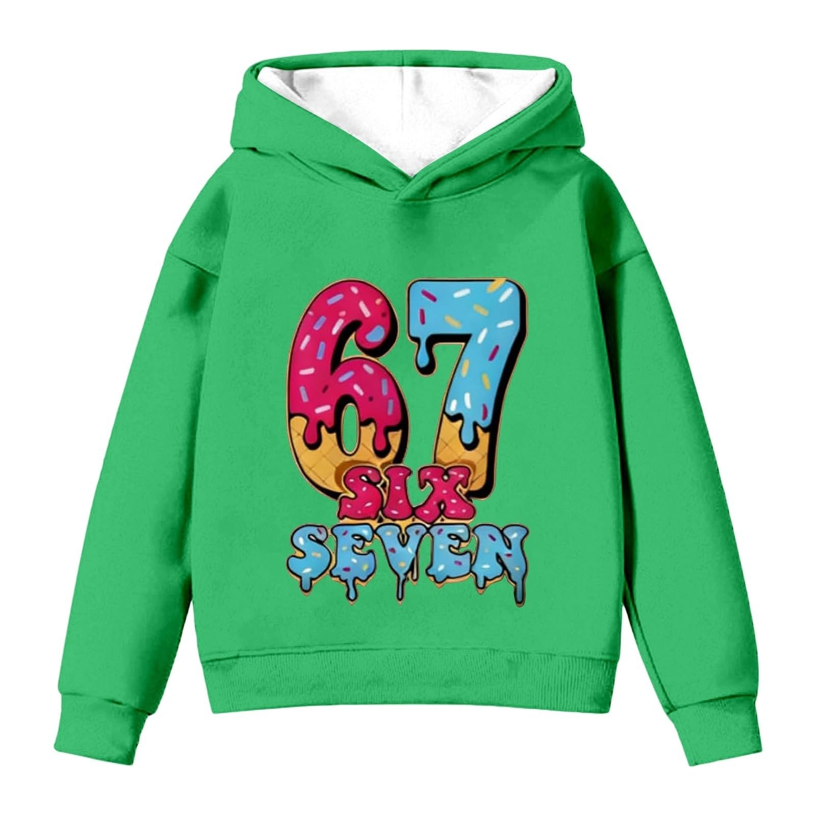 Худі Generisch Для Хлопчиків Дівчаток Толстовка Six Seven, фото №7