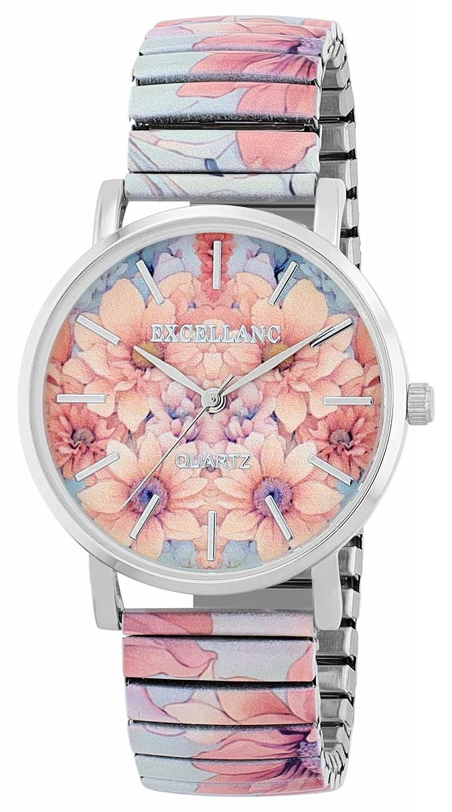 Жіночий годинник Excellanc Ремінець з нержавіючої сталі, Срібний/Різнокольоровий, фото №1
