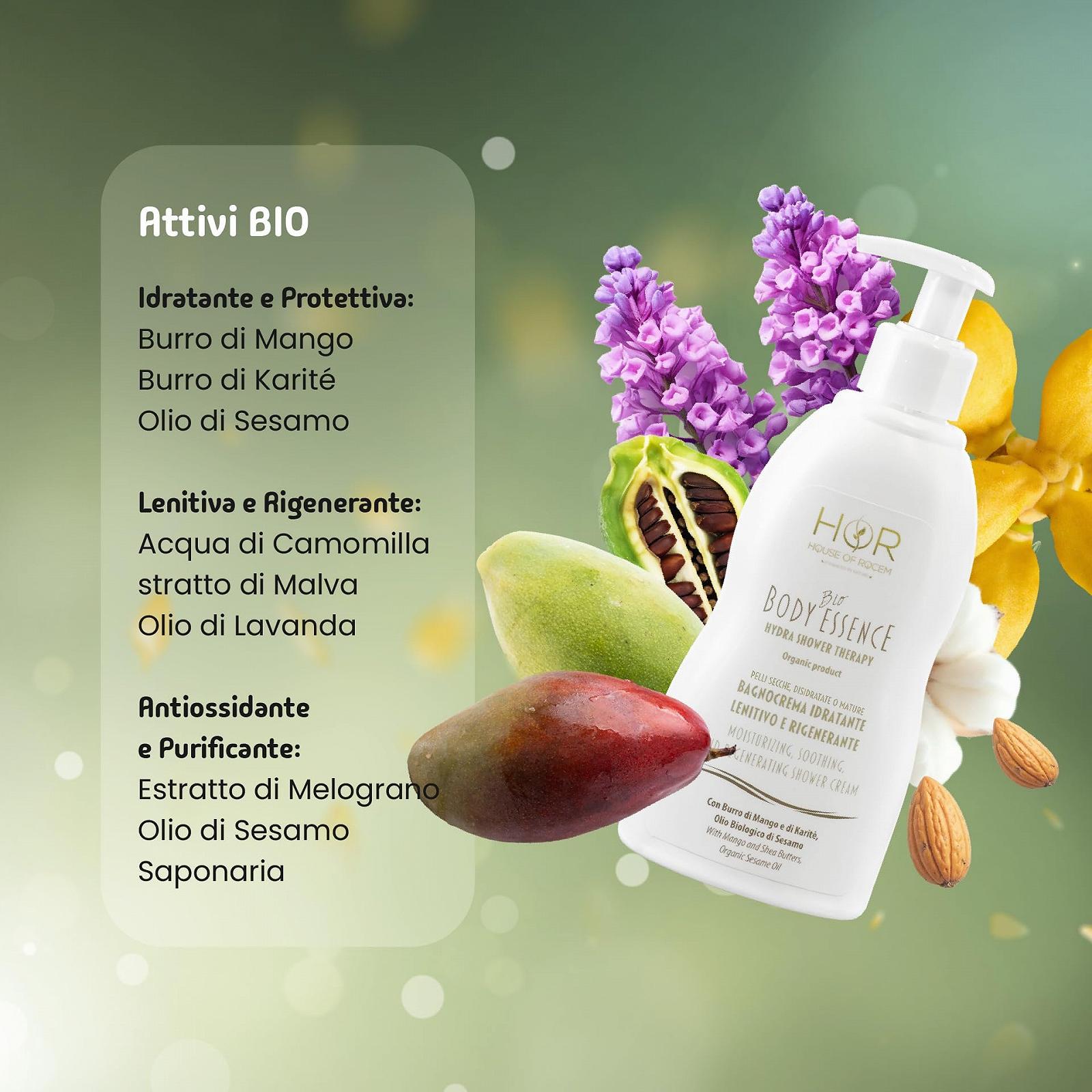 Органічний гель для душу HoR Hydra Shower Therapy зволожуючий та регенеруючий 300 мл, фото №3 Органічний гель для душу HoR Hydra Shower Therapy зволожуючий та регенеруючий 300 мл, фото №3