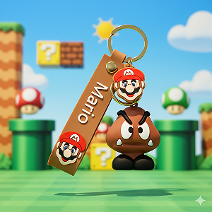 Брелок Супер Маріо Гумба Super Mario Goomba фігурка іграшка для ключів, рюкзака, сумки 5 см - Фото 1