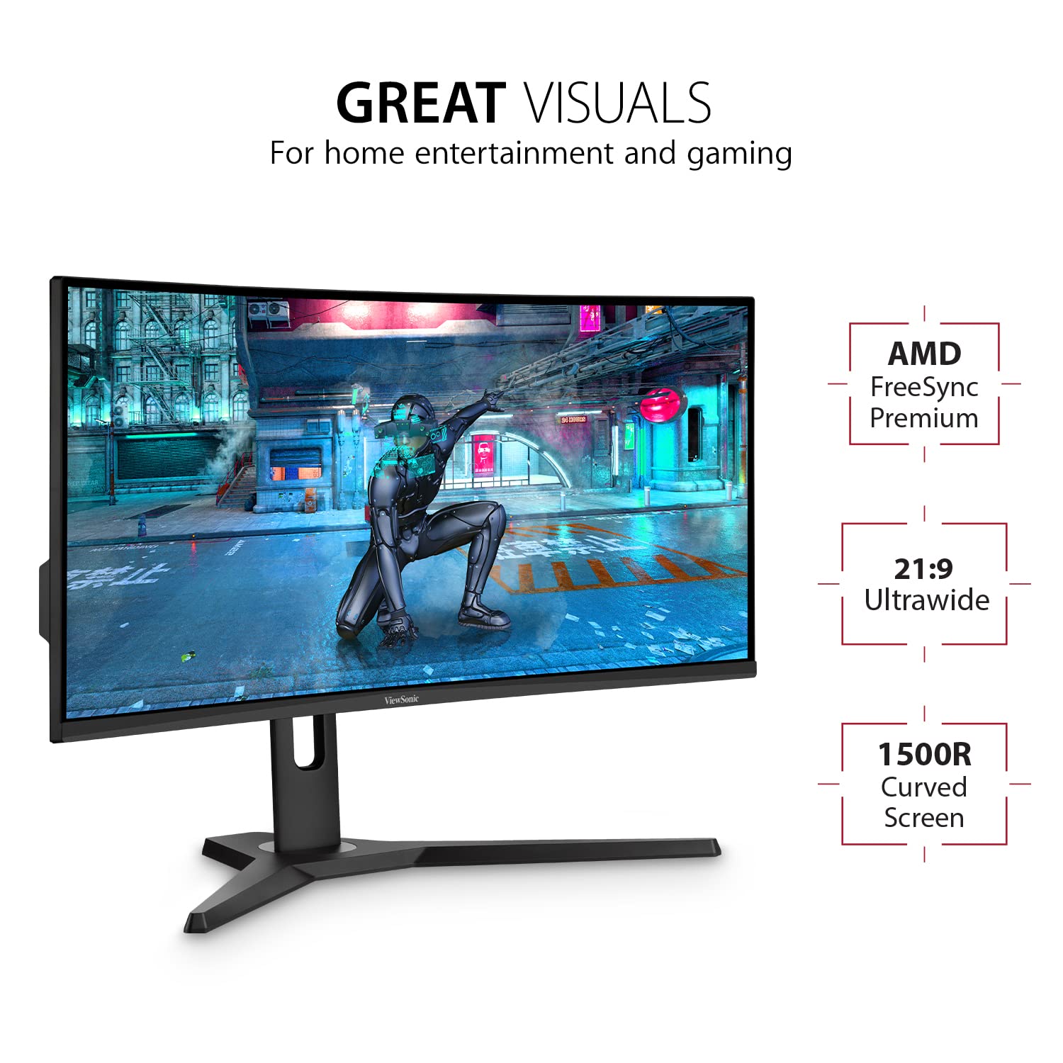 Монітор Viewsonic Curved Gaming VX3418-2KPC 86.4 см (34 дюйми) UWQHD Adaptive Sync 1 мс 144 Гц HDMI DP Низька затримка введення Динамік Регульована висота Чорний, фото №2 Монітор Viewsonic Curved Gaming VX3418-2KPC 86.4 см (34 дюйми) UWQHD Adaptive Sync 1 мс 144 Гц HDMI DP Низька затримка введення Динамік Регульована висота Чорний, фото №2