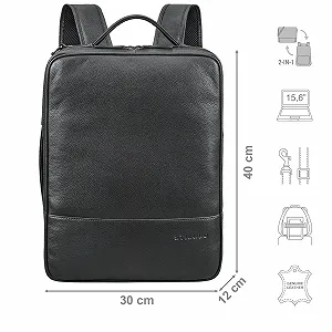 Рюкзак STILORD Dash 2-in-1 Leather XL 15-16 Inch Obsidian Black цена на synthetic.ua - Фото 1 Рюкзак STILORD Dash 2-in-1 Leather XL 15-16 Inch Obsidian Black synthetic.ua - Фото 1