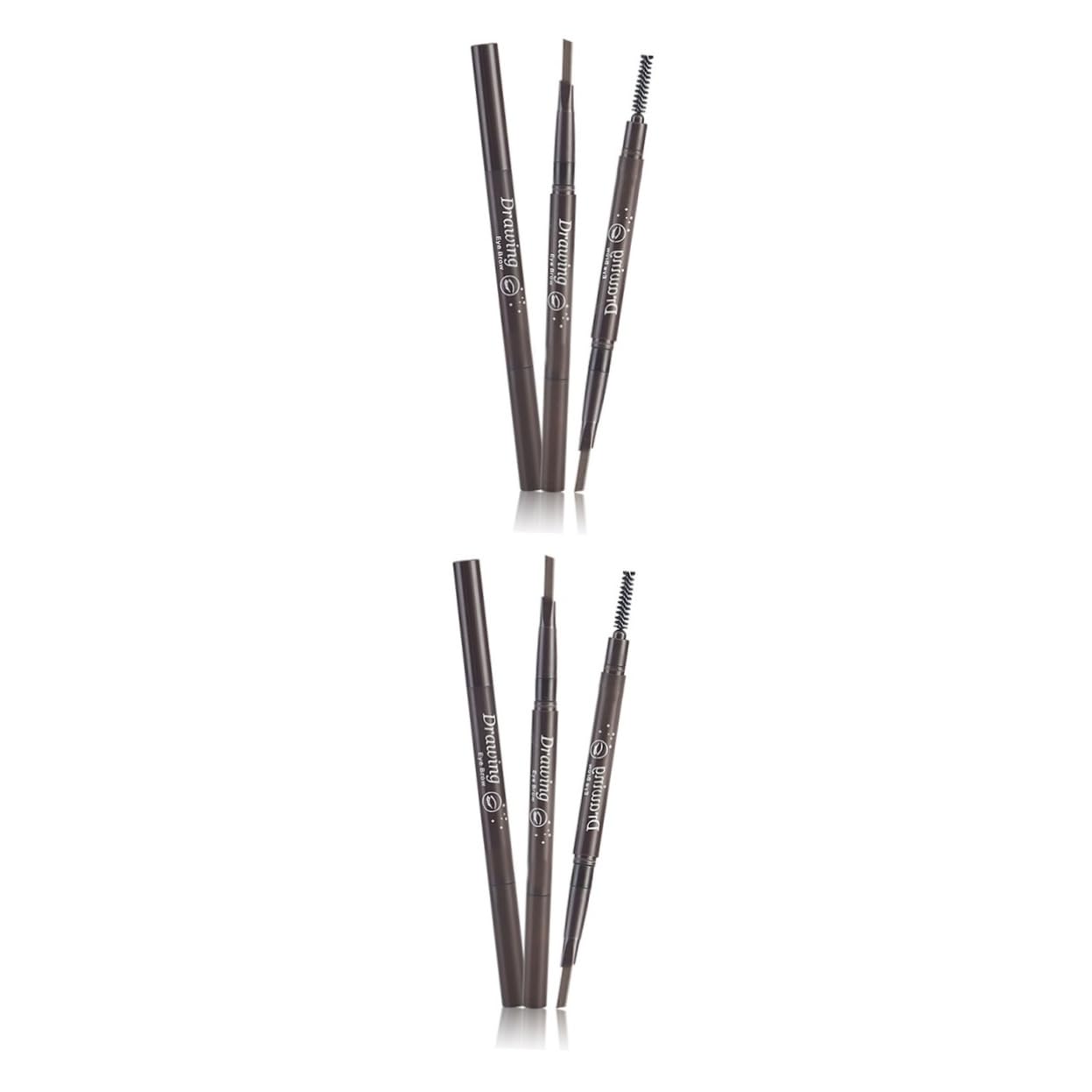 Инструмент Healeved 2-в-1 2 шт Двухсторонний карандаш для бровей с щеткой, фото №1 Инструмент Healeved 2-в-1 2 шт Двухсторонний карандаш для бровей с щеткой, фото №1