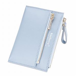 Гаманець-трифолд Fashion зі штучної шкіри PU для жінок Синій, One Size - Фото 1