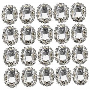 Стразы Простые Золотые Блестящие Стразы для ногтей Белая Медь, 20 шт - Фото 1