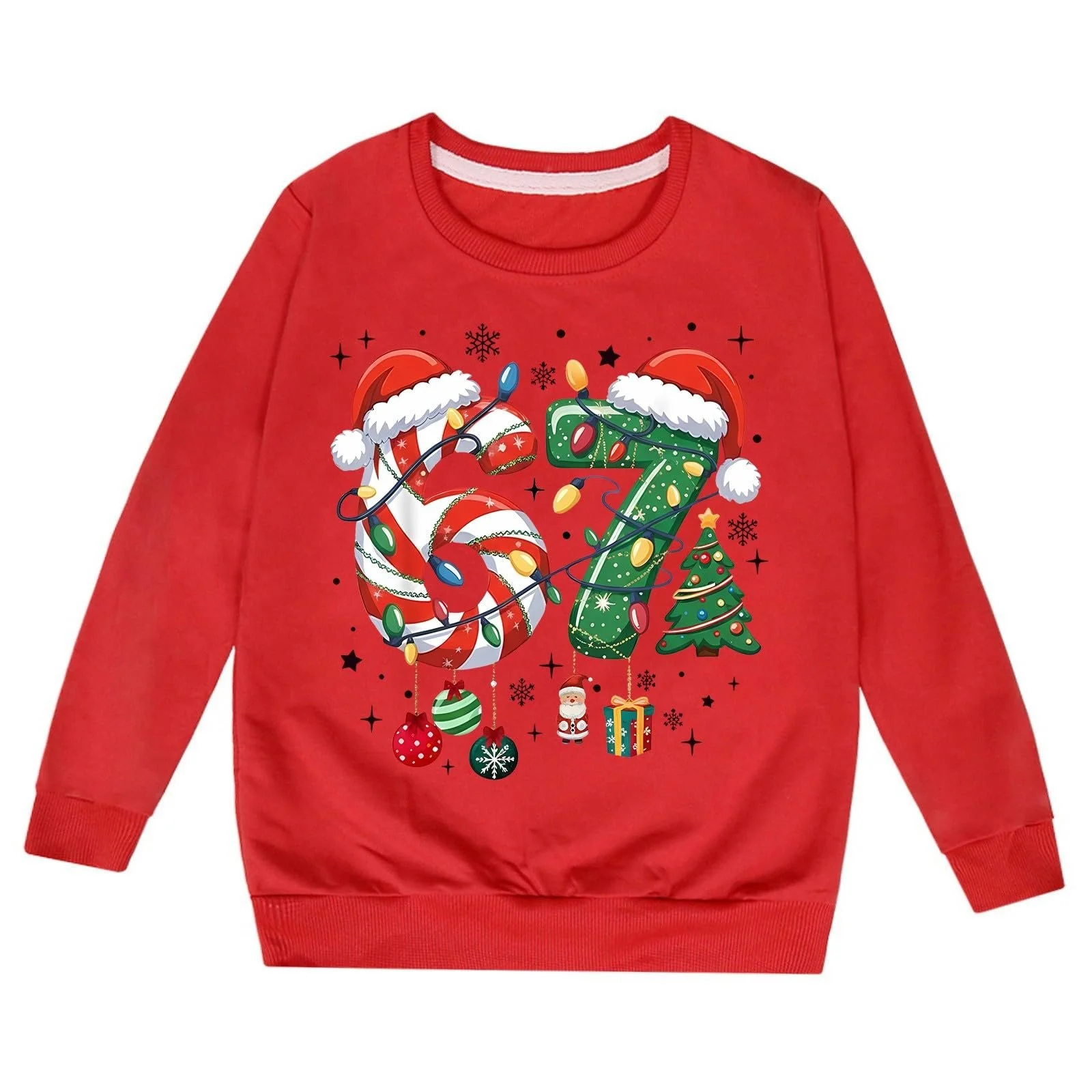 Світшот для дівчинки з довгими рукавами та круглим вирізом з графічним принтом, фото №2