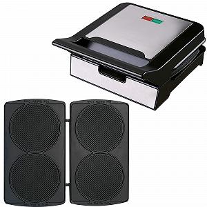 Вафельница Syntrox Germany MM-1400W для рожков мороженого, съемные пластины, черный цвет - Фото 1