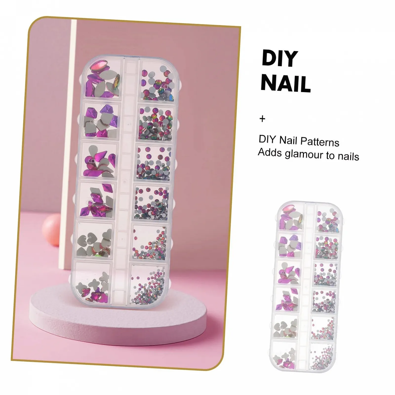 Діаманти для нігтів Healeved Смола, фото №4