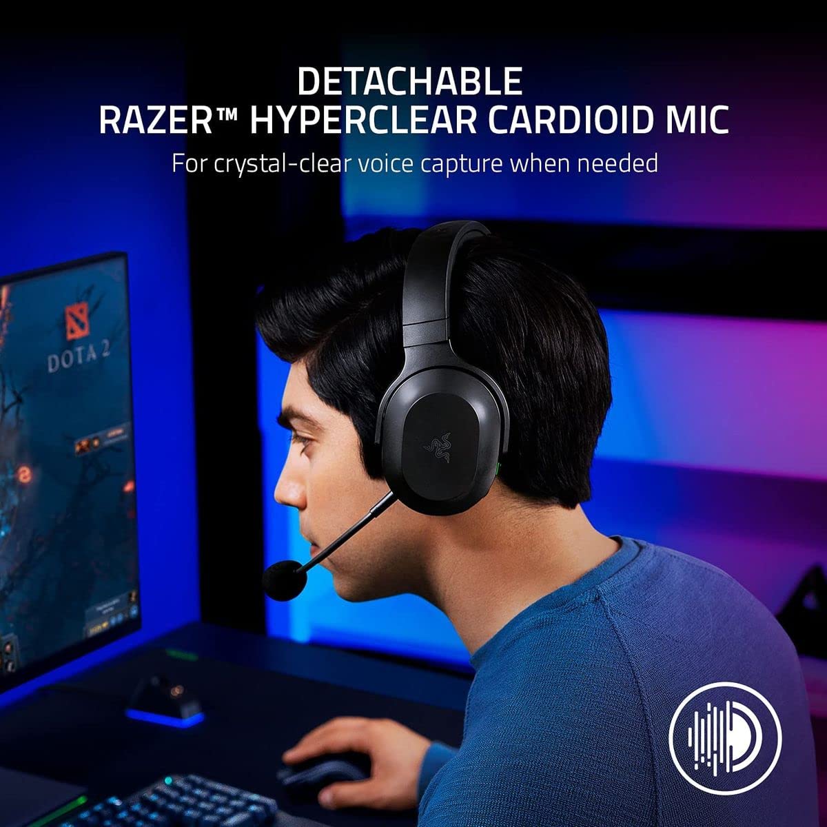Наушники Razer Barracuda X Беспроводные USB-C 250 г 40 мм 20 часов Черный, фото №6
