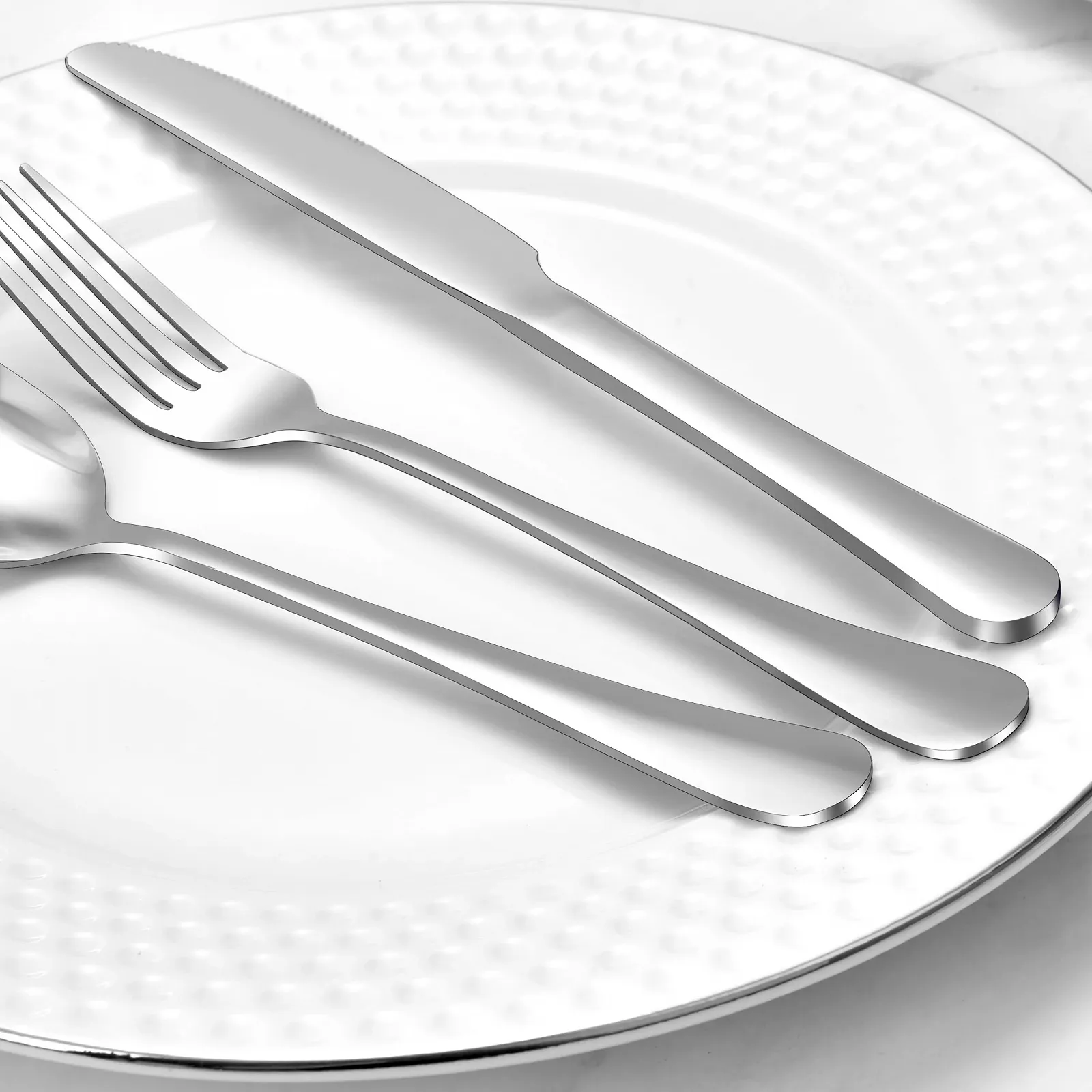 Ложка столова нержавіюча сталь 20.3 см (8 дюймів) набір 16 штук для супу, кави, фото №5 Ложка столова нержавіюча сталь 20.3 см (8 дюймів) набір 16 штук для супу, кави, фото №5